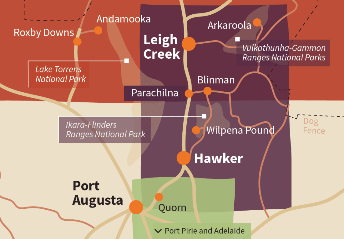 Flinders Ranges Region Map