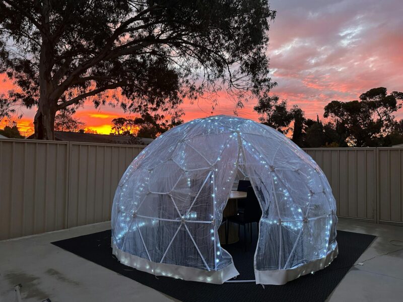 Sunset at the Sky Dome