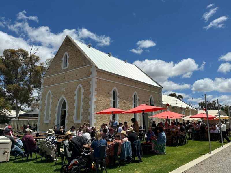 Enjoy the outdoor beer garden