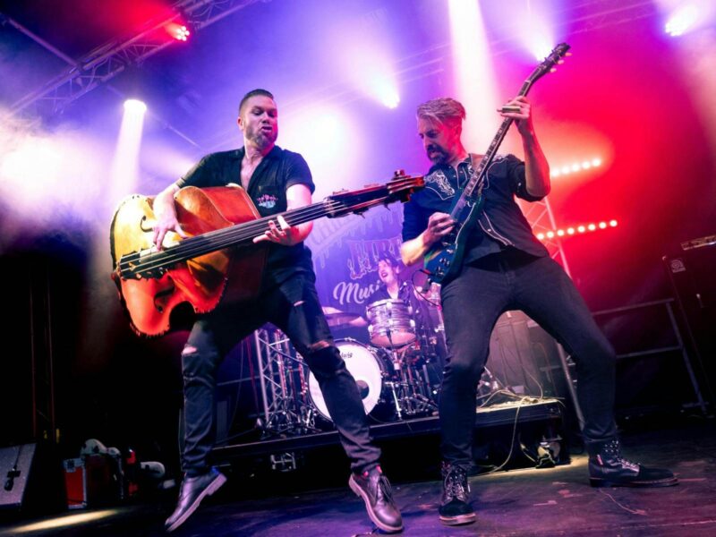 19-Twenty band rocking out on stage at Caltowie COFU